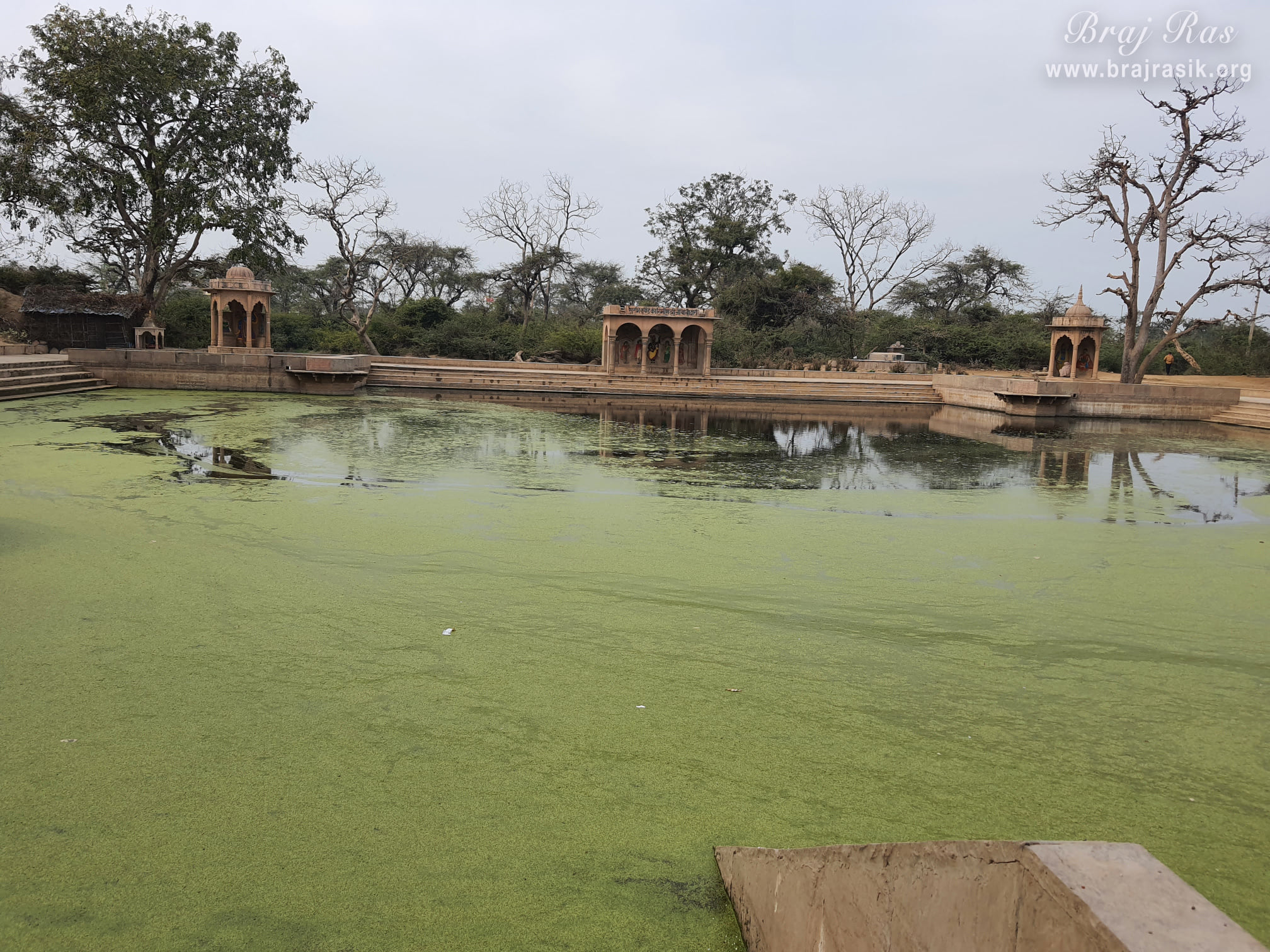 A beautiful view of Surbhi Kund in Govardhan.