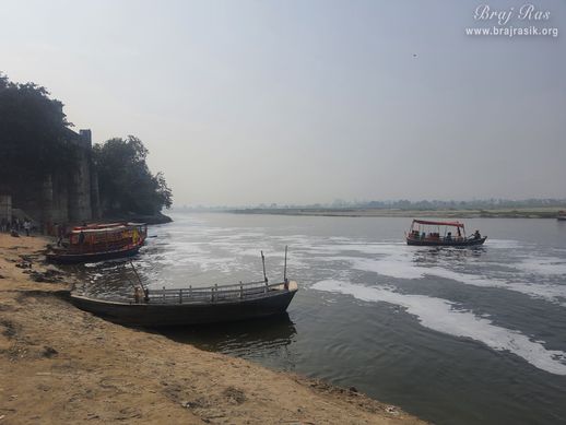 A view of Shri Govind Ghat in Gokul.