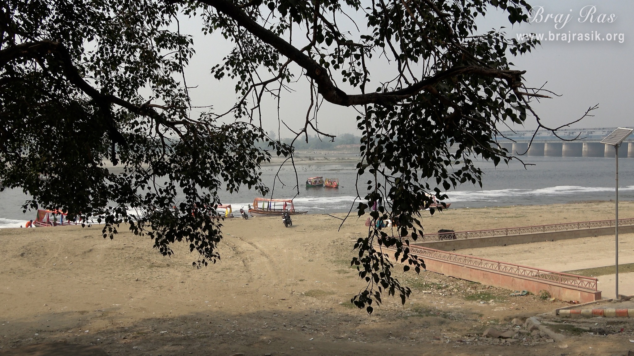Banks of Yamuna at Shri Thakurani Ghat and Shri Govind Ghat in Gokul.