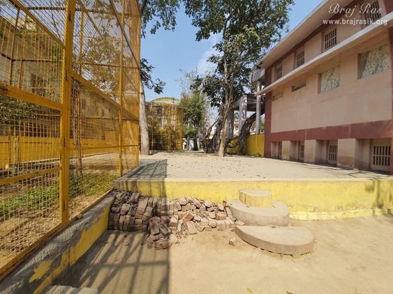 Inside view of Shri Radha Tila in Vrindavan.
