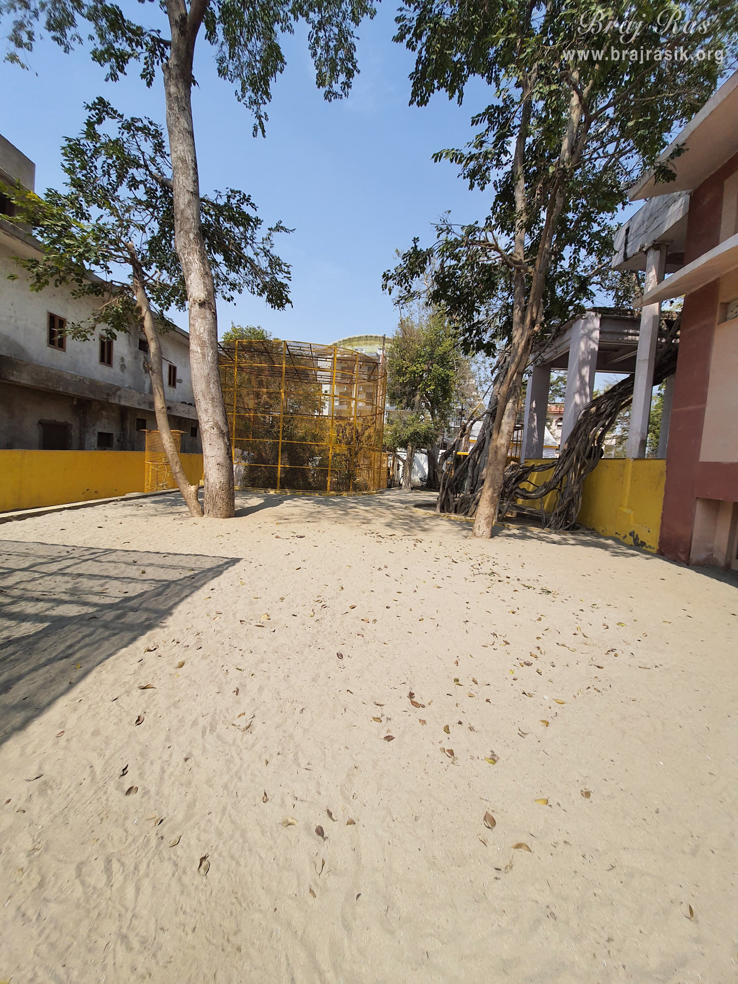 The divine sand at Shri Radha Tila in Vrindavan.
