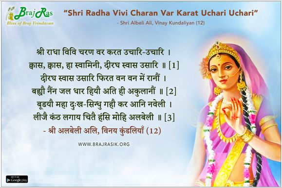 Shri Radha Vivi Charan Var Karat Uchari Uchari - Shri Albeli Ali, Vinay Kundaliyan (12)