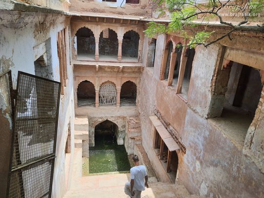 View of Radha Bavdi in Vrindavan.