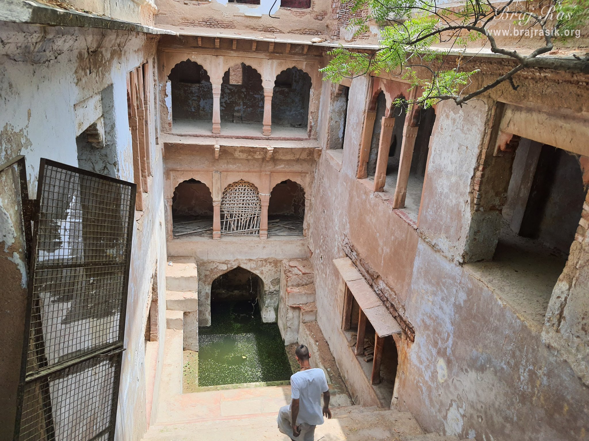 View of Radha Bavdi in Vrindavan.