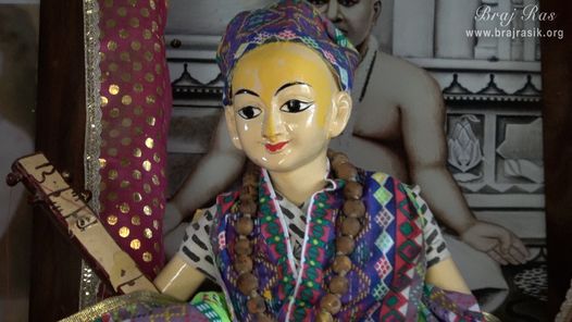 Darshan of Swami Shri Haridas Ji at Radha Bavdi in Vrindavan.