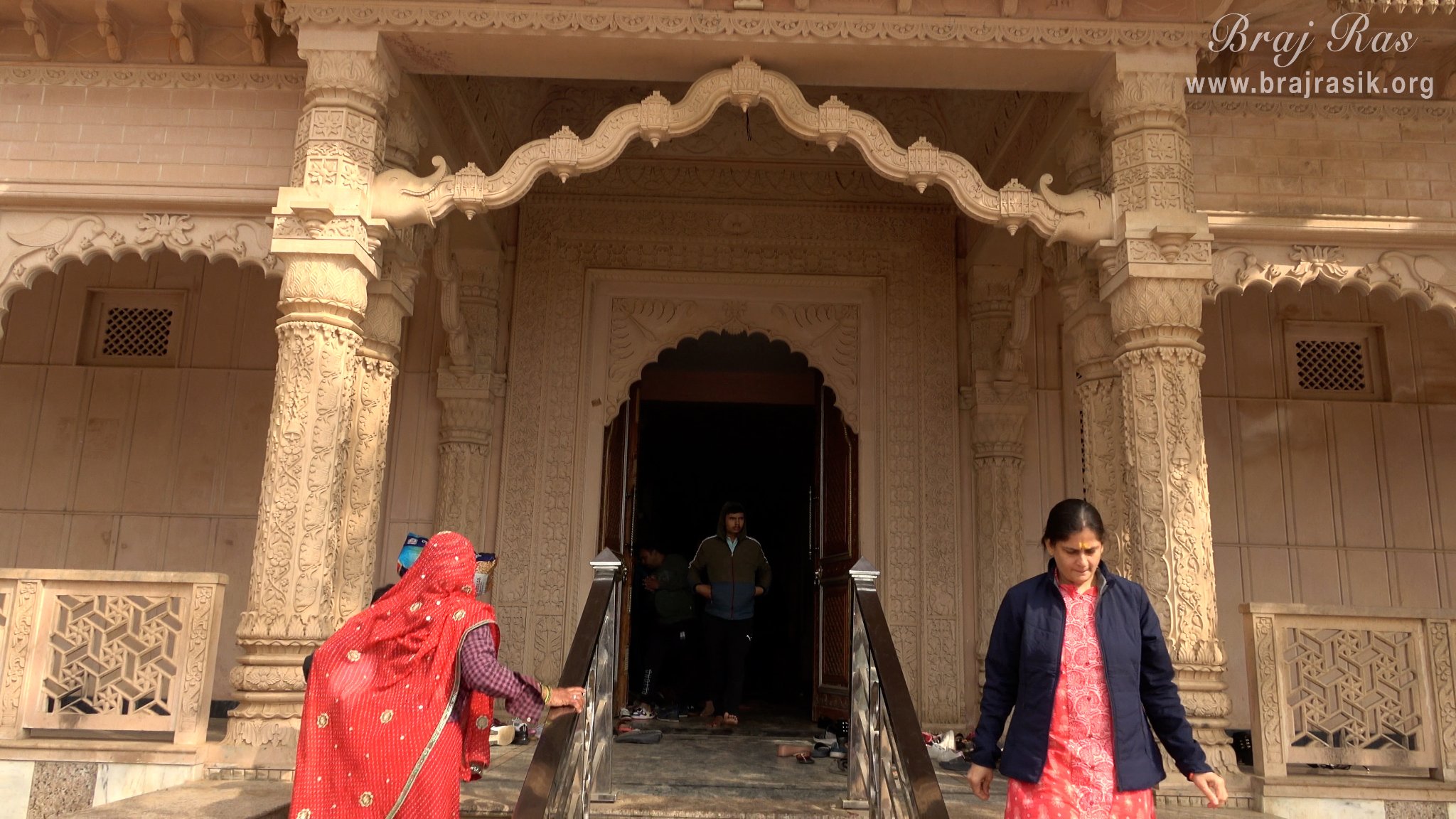 Entrance of Shrinathji Temple in Punchari, Govardhan.