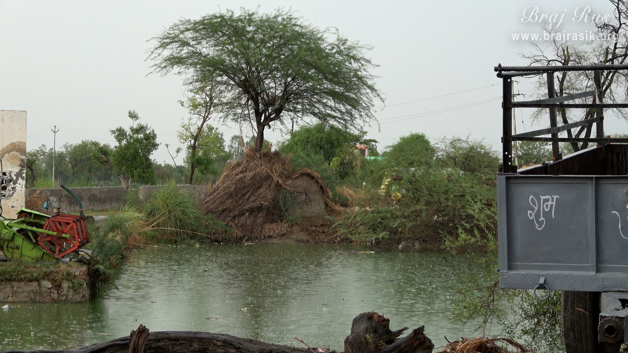 View of Mor Kund near Shri Mor Bihari Temple, Nandgaon.