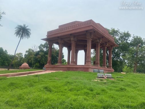 View of the Samadhi Place of Taj Bibi in Gokul Mahavan.