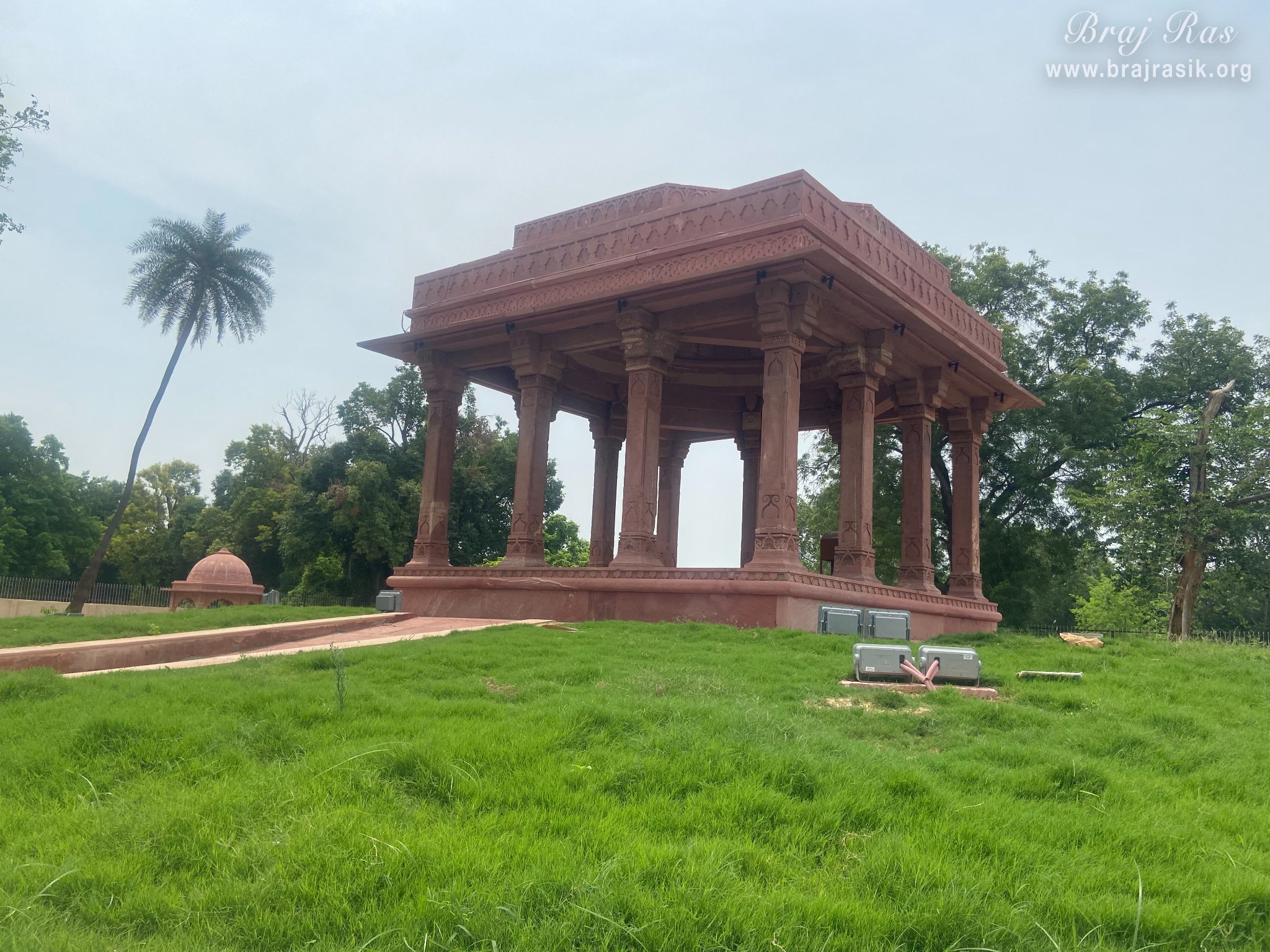 View of the Samadhi Place of Taj Bibi in Gokul Mahavan.