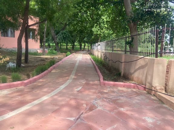 A path leading towards Samadhi Place of Taj Bibi in Gokul Mahavan.
