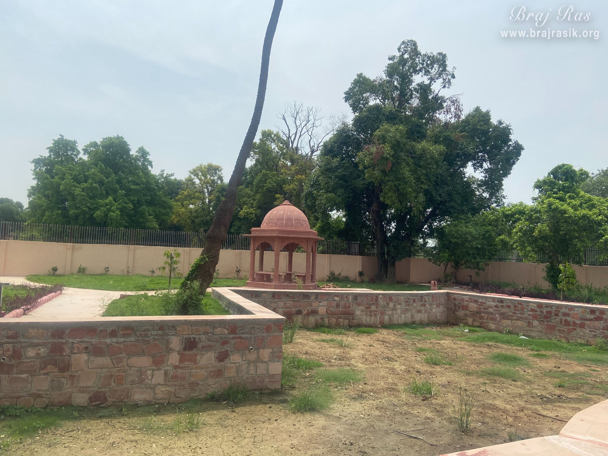 View of beautiful garden at Samadhi Place of Taj Bibi in Gokul Mahavan.