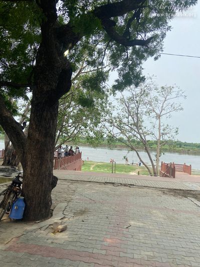 Beautiful view of Chintaharan Ghat from Chintaharan Mahadev Temple in Gokul Mahavan.