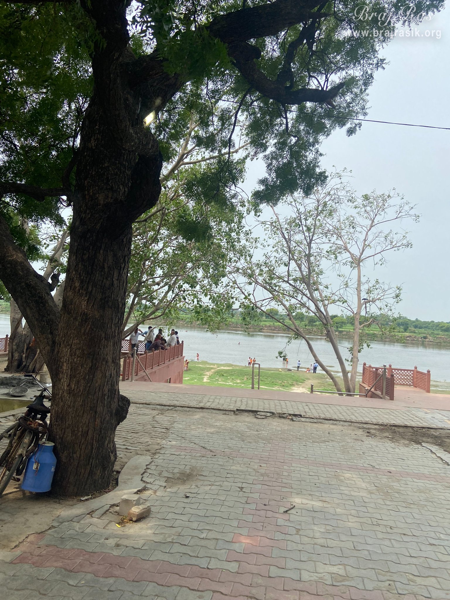 Beautiful view of Chintaharan Ghat from Chintaharan Mahadev Temple in Gokul Mahavan.