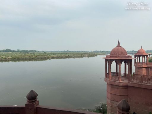 Ancient view of Brahmand Ghat in Gokul Mahavan.