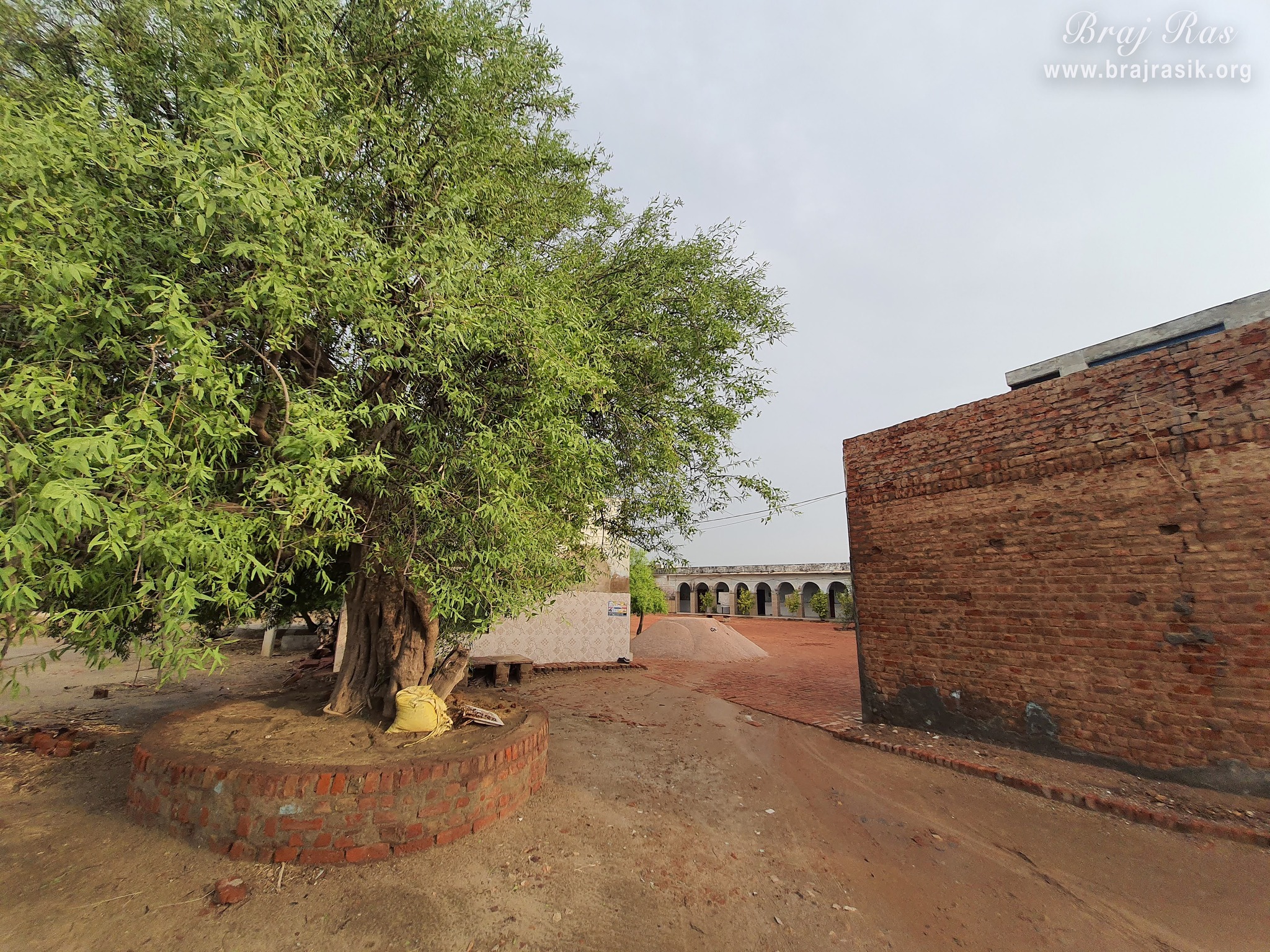 A divine view of Nand Baithak in Nandgaon.