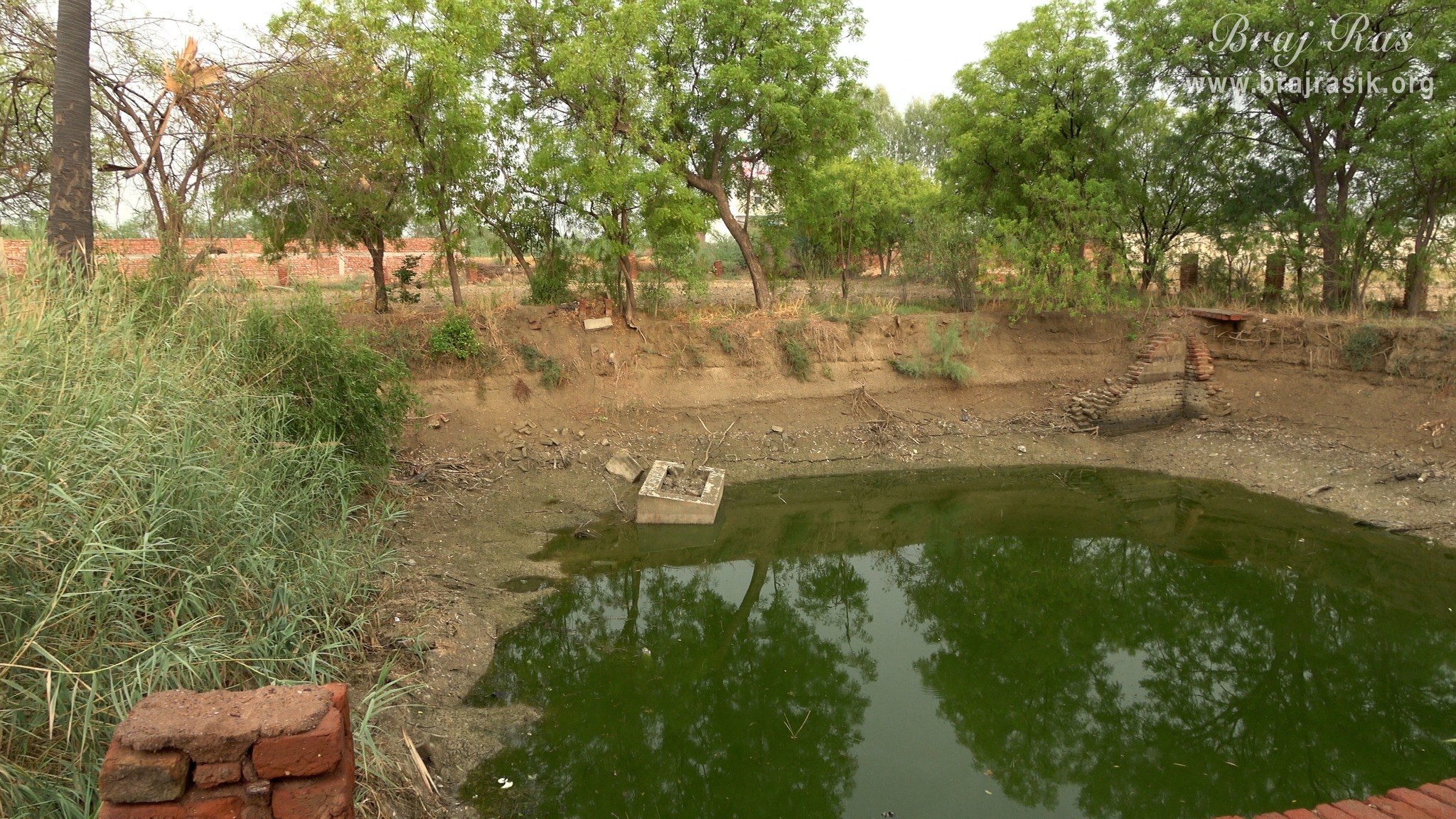 A close view of Nand Kund in Nandgaon.