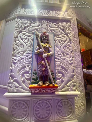 View of the beautiful architecture of Shri Priyakant Ju Temple, Vrindavan.