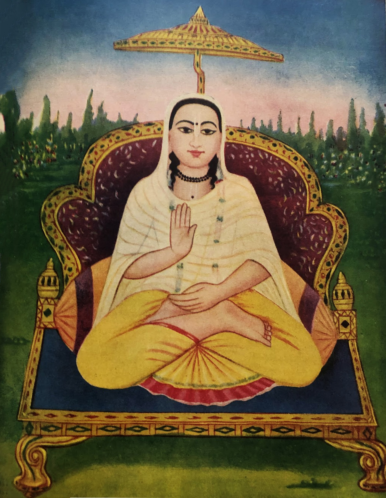 Beautiful portrait of Shri Bhatt Devacharya