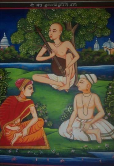 Hari Trai of Vrindavan (The three Rasiks whose name starts with Hari) - Shri Haridas, Shri Hariram Vyas, and Shri Harivansh.