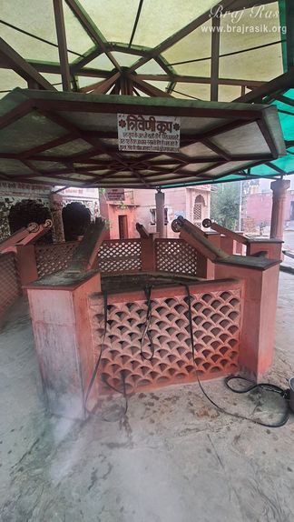 Darshan of the ancient well called "Triveni Koop", which contains the waters of all pilgrimage places, is situated in Bhandirvan.