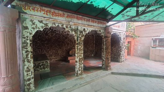 Darshan of the place in Bhandirvan where all the pilgrimage sites had gathered on the occasion of Somvati Amavasya.