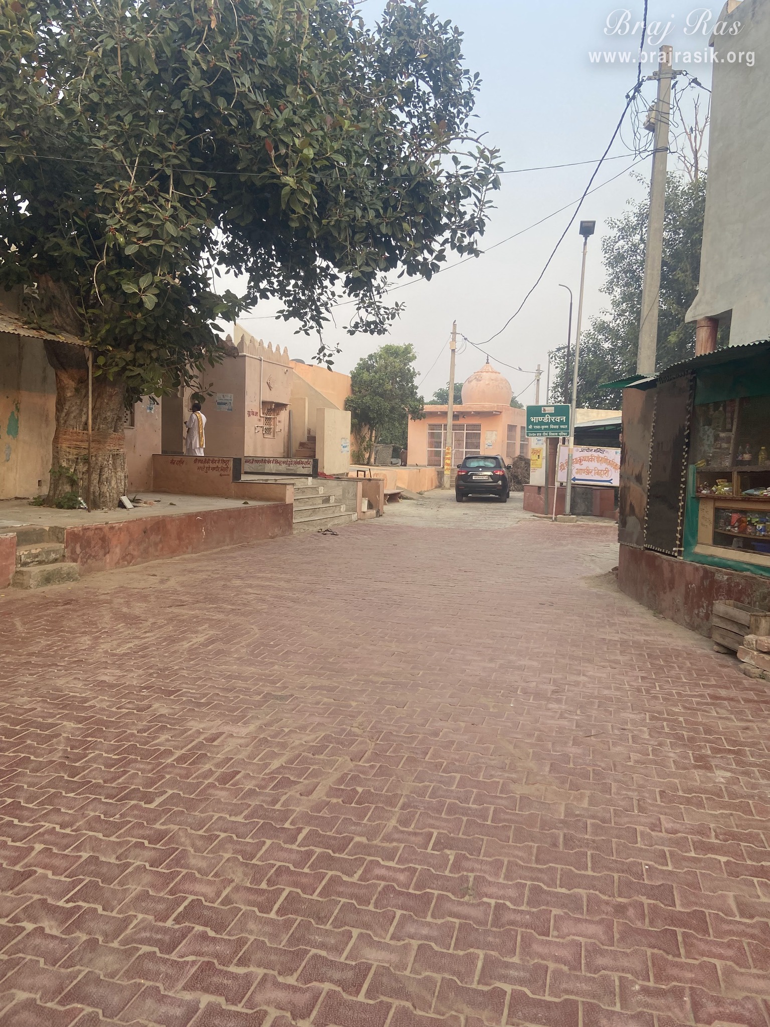 Way to Shri Bhandir Bihari Temple in Bhandirvan.