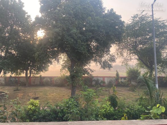 View of the beautiful garden near the marriage place of Shri Radha Krishn in Bhandirvan.