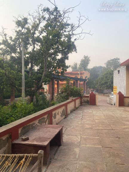 View of the entrance of the marriage place of Shri Radha Krishn in Bhandirvan.