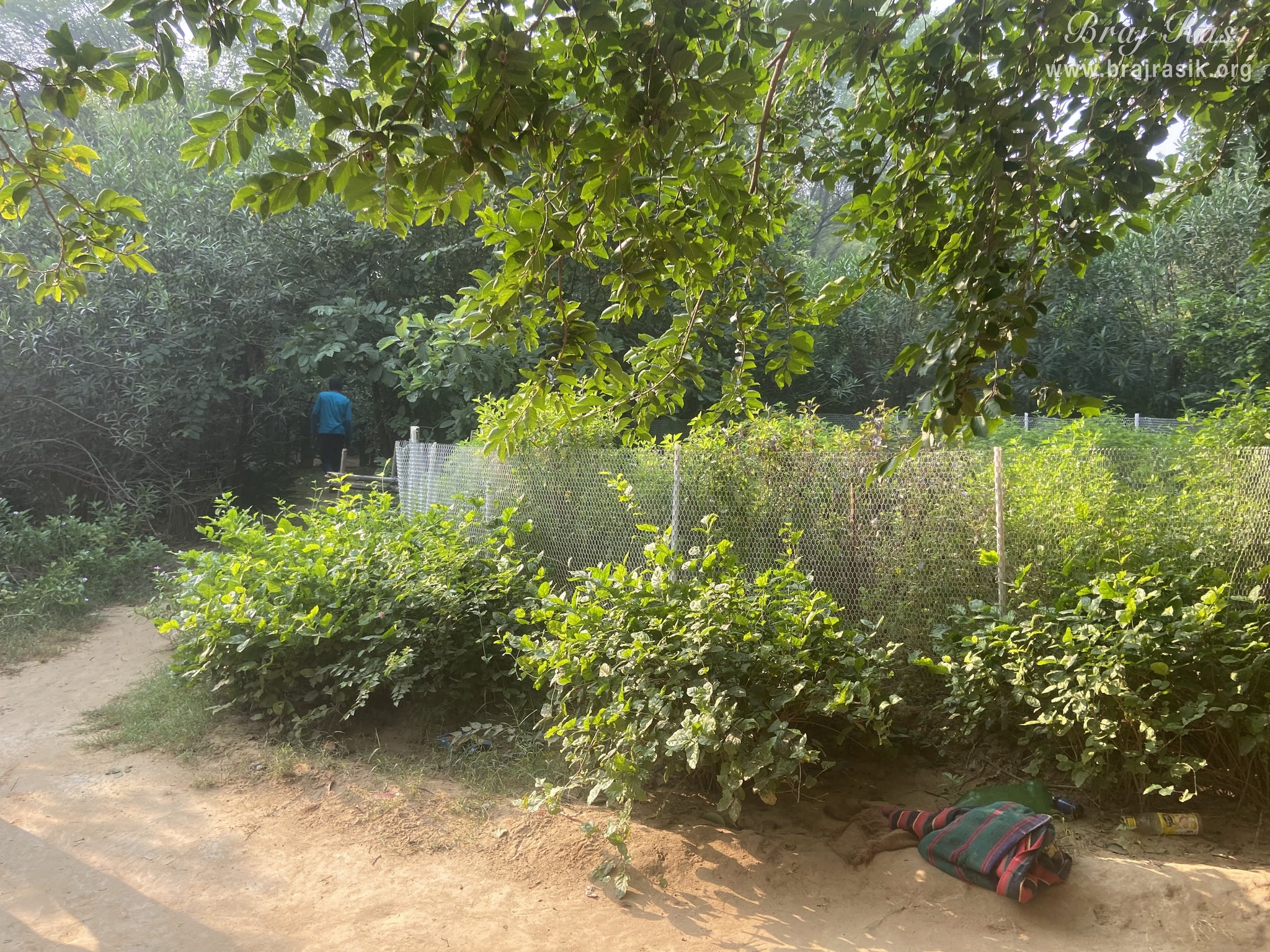 A nice outside view of the bhajan kutir of a sadhu in Vanshivat.