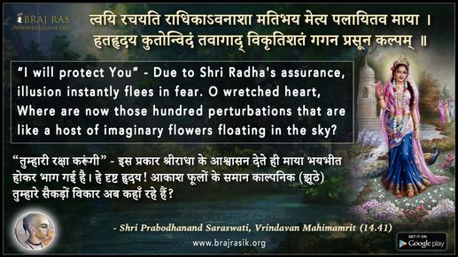 Tvacyi Rachyati Radhikavanasha -   Shri Prabodhanand Saraswati, Vrindavan Mahimamrit (14.41)
