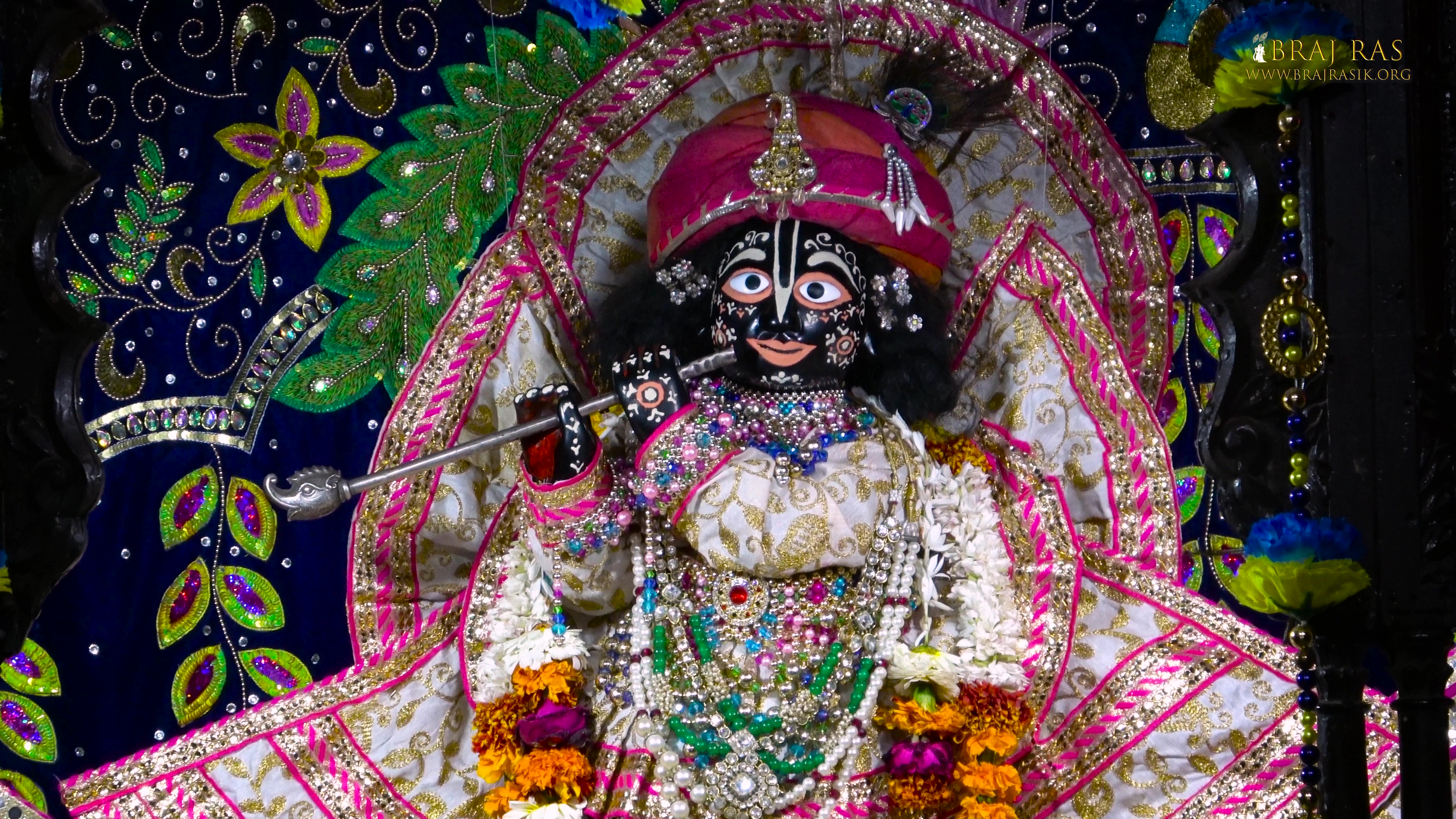 Shri Radha Gopinath in Vrindavan.