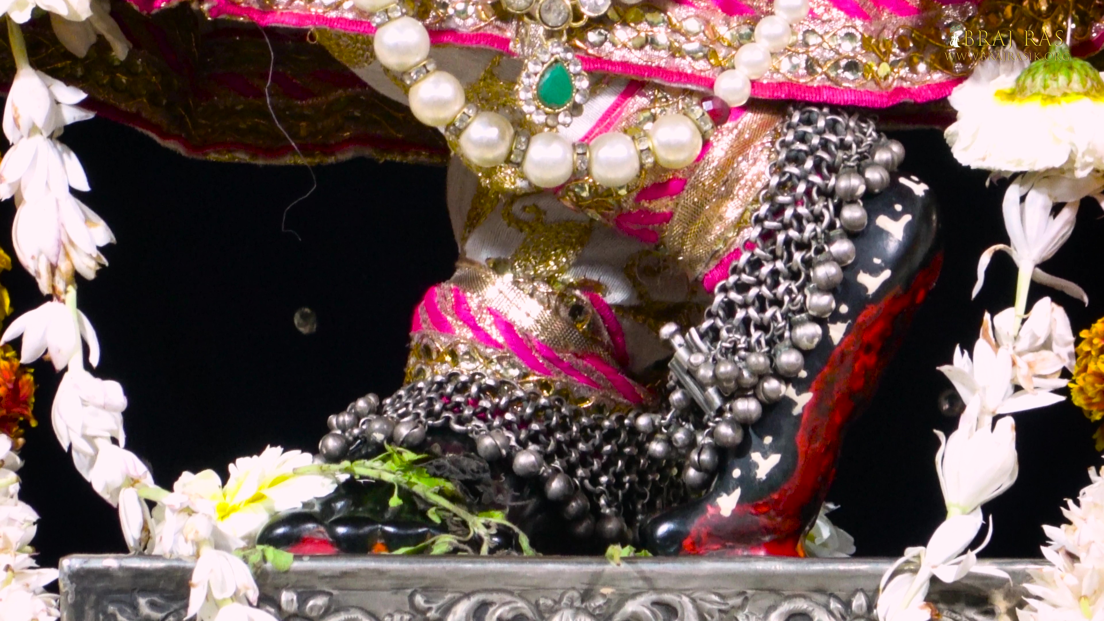  श्री राधा गोपीनाथ जी के चरण दर्शन, वृंदावन