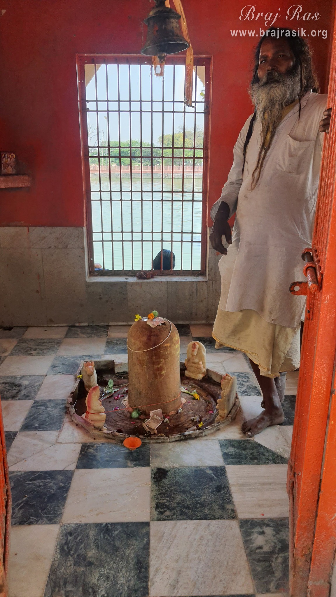 Darshan of Shiva Linga near Dhruv Tila in Madhuvan - Braj.