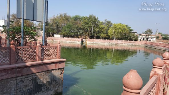 A quiet view of Krishn Kund in Madhuvan - Braj.