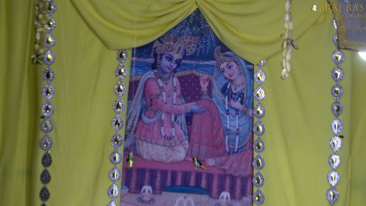 Darshan of Shri Radha Krishn inside Shri Bhagwat Niwas, Vrindavan