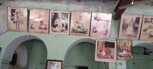 View the photos of the divine Saints who lived in Bhagwat Niwas, Vrindavan.