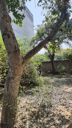 View of the bhajan places of the saints of Bhagwat Niwas, Vrindavan.