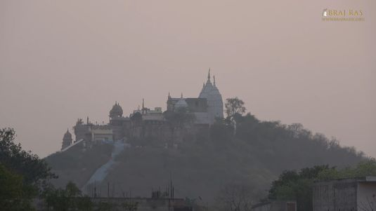 View of Shri Radharani Temple from Rangeeli Mahal, Barsana