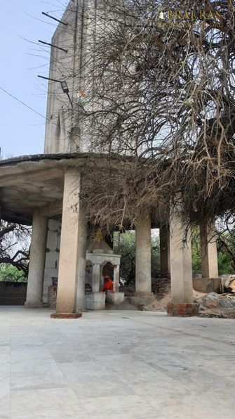 Darshan of the temple on Charan Pahadi, Nandgaon.