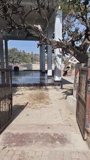 Inside view of a temple near Govind Kund, Govardhan.