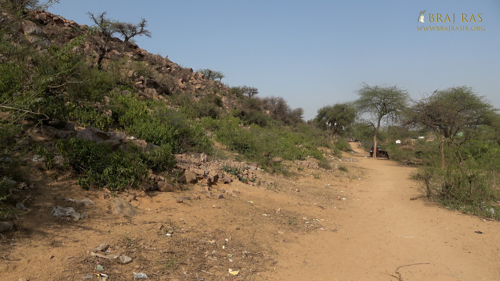 Old Govardhan parikrama path near Shrinathji Prakatya Sthal, Govardhan.