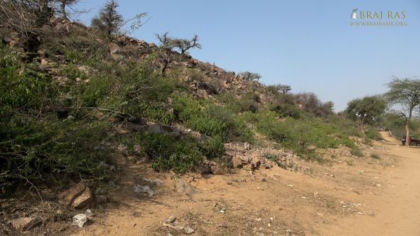 View of Govardhan Hill at Shrinathji Prakatya Sthal.