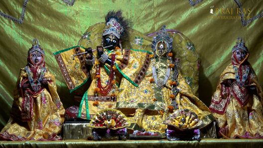 Darshan of Shri Anandbihari Ji in Jaipur Temple, Vrindavan.