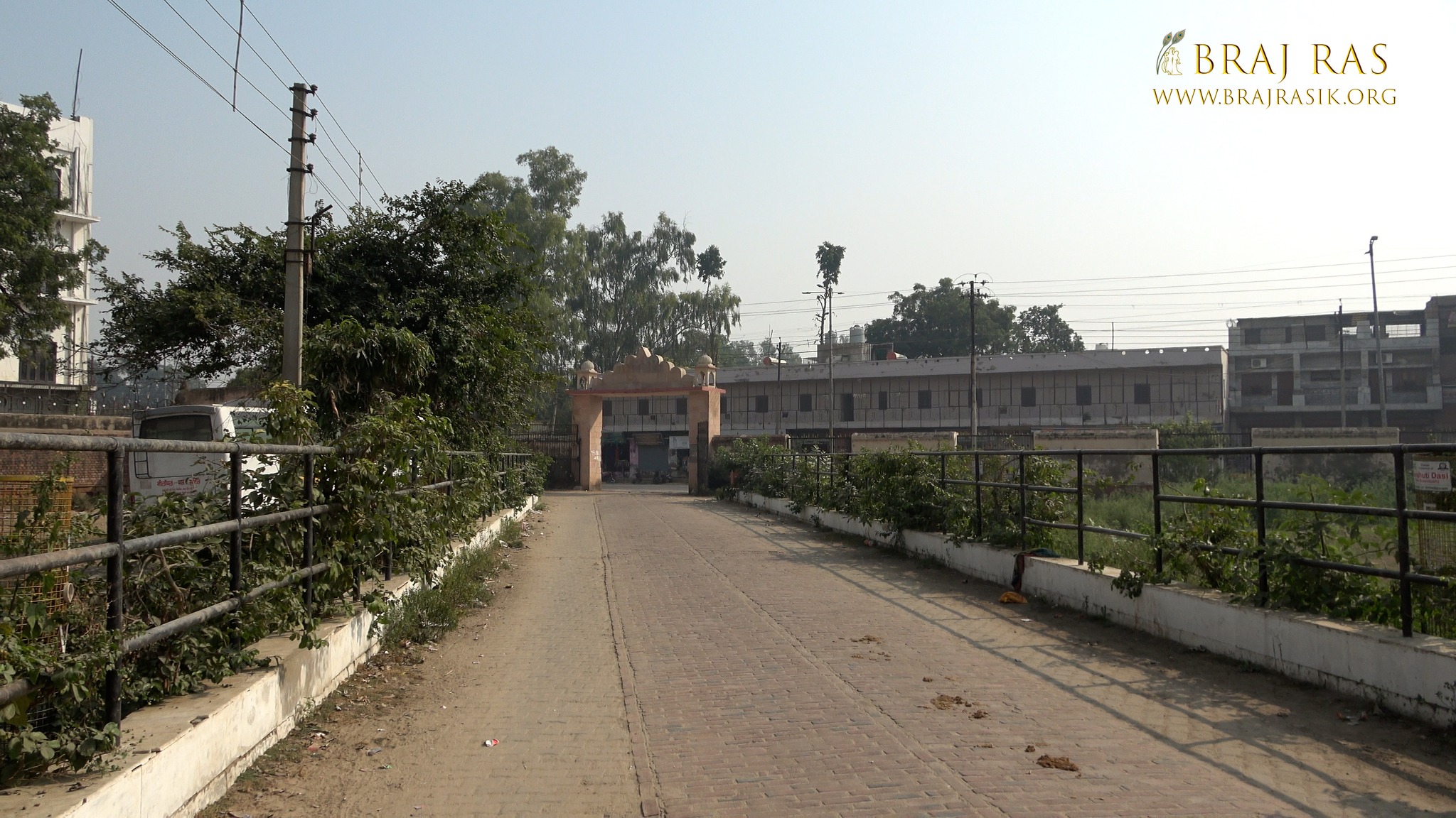 View of the entrance of Jaipur Temple, Vrindavan.