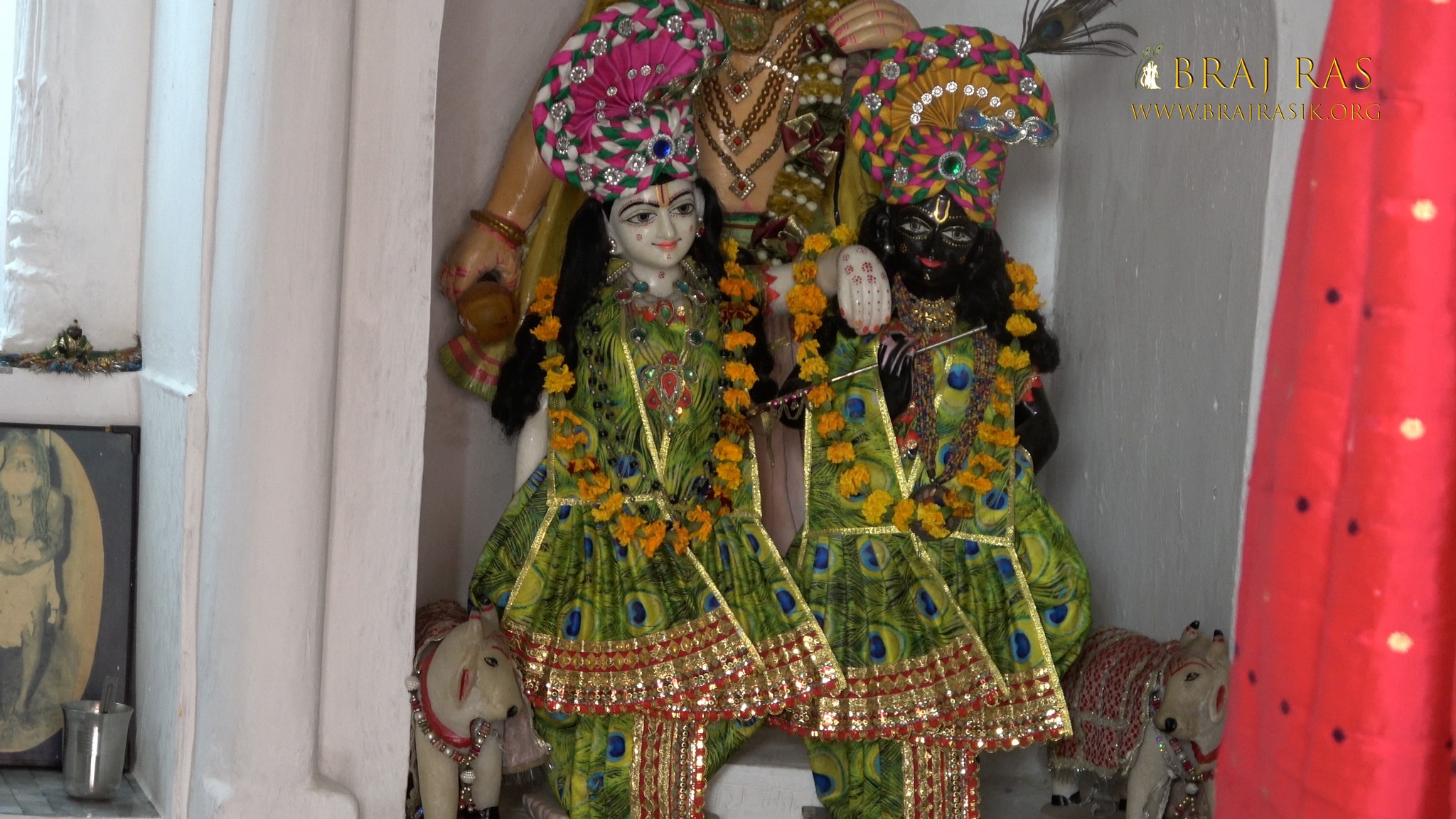 Darshan of Krishna and Balram in Shri Bhatraund Bihari Temple, Vrindavan.