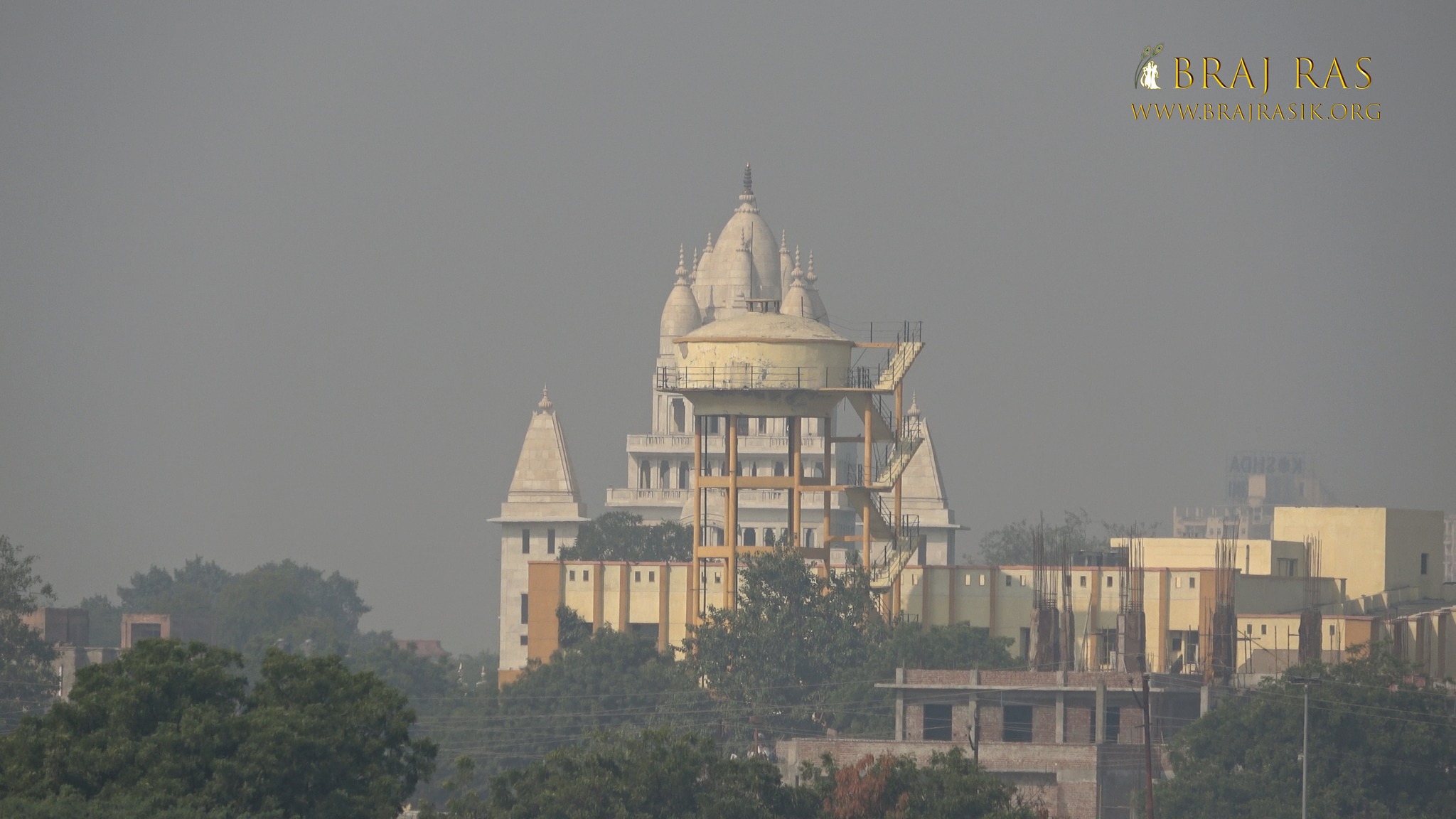 View of Pagal Baba Ashram from Bhartond Bihari.