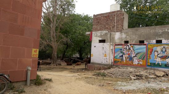 View of beautiful paintings on a wall near Bahulavan Kund.