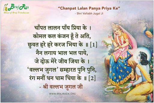 Chanpat Lalan Panya Priya Ke - Shri Vallabh Jugal Ji