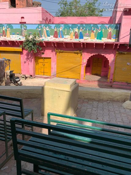 Outside View of Bhajan and Samadhi Sthali of Vanshiali ji in Rangeeli Gali, Varsana