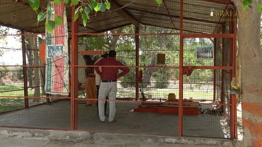 A bhajan place of a Saint near Soor Kuti, Runkata.